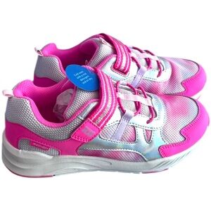 Stride Rite NEW M2P Player Pink White Washable Kids Sneakers, Girls Size 2.5M
